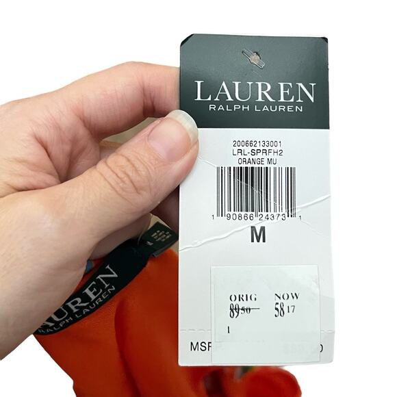 Lauren Ralph Lauren Floral One Shoulder Top Medium Flowy Vacation Colorful - Picture 7 of 9